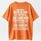Spoiled Son Graphic Tee, Awesome Mom Funny Quote Shirt, Mother Son Gift Black Cotton Blend T-Shirt