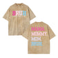 Urbntees BRUH Formerly Known as Mom Pink Blue Gradient Vintage Washed Pure Cotton T-Shirt