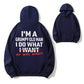 I'm A Grumpy Old Man I Do What My Wife Wants Funny Husband Married Life Graphic Pullover Hoodie