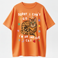 "Sorry, I Can'T Go, I'M a Home Cat, " All-Season Wear, Street Style And Versatile Casual Basic Tees
