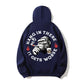 100% Cotton "Hang in There, It Gets Worse" Smoking Ape Hoodie