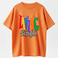 Living Single Graphic Cotton T-Shirt - Bright Colored Lettering