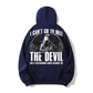 100% Cotton "I Can't Go to Hell, The Devil Has a Restraining Order Against Me" Eagle Hoodie