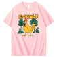 F-Caw-F Crazy Shock Chicken Pattern100% Cotton T-Shirt