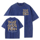 T-shirt med rund hals og mønster til vask og aldringsproces fra Stol på Guds plan