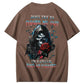 Don't Try To Figure Me Out Skull Pattern  Print 100%Cotton T-Shirt