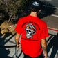 GRUMPY OLD BASTARD Skull Black Print T-Shirt