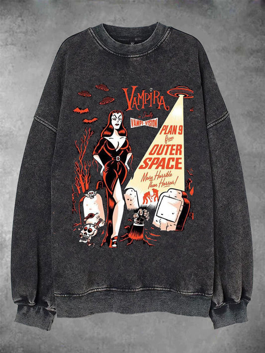 Spooky Halloween Outer of Space Casual Sweatshirt– mamoic