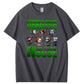 There's  Some Horros In This House Pattern  Print 100%Cotton T-Shirt