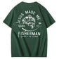 Jesus Made Me A Fisherman Pattern Print 100%Cotton T-Shirt