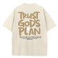 T-shirt med rund hals og mønster til vask og aldringsproces fra Stol på Guds plan