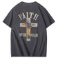 Faith Over Fear  Pattern Print 100%Cotton T-Shirt