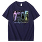 Spookey Season  Pattern  Print 100%Cotton T-Shirt