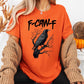 F-Caw-F Black Crow Pun Funny Bird Cawing Grunge T-Shirt