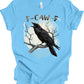 F-Caw-F, Raven, Premium Soft Unisex Tee, Plus Sizes Available