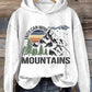 Women's Faith Can Move Mountains Hiking Printed Hooded Long Sleeve Sweatshirt