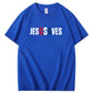 Jesus Saves Usa Pattern Print 100%Cotton T-Shirt