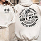 Double-Sided Gen X MAMA T-Shirt, Born in the 70s Shirt, Generation X Skull Sweatshirt for Birthday Gift