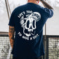 LIFE’S TOO SHORT TO GIVE A SHIT Funny Skull Print T-shirt