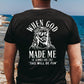When God Made Me He Grinned And Said This'll Be Fun Jesus Pattern  Print 100%Cotton T-Shirt