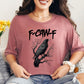 F-Caw-F Black Crow Pun Funny Bird Cawing Grunge T-Shirt