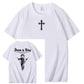 Jesus Is Being Pattern Crew Neck T-Shirt