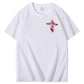 Hard Fought Pattern Print Crew Neck T-Shirt