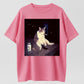 Cool Smoking Cat T-Shirt – Stand Out with This Quirky Retro Design