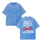 When It Comes To My Child Smile In My Mugshot Vintage Washed Tee