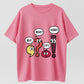 Cartoon Punctuation Characters What? Wait, Stop It, I Agree! T-Shirt - 100% Cotton Heavyweight