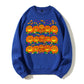 Halloween Pumpkin Graphic Sweatshirt, Cute Spooky Autumn Crewneck, Unisex Fall Pullover