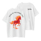 2026 Year of the Fire Horse Chinese Zodiac Flaming Horse Graphic T-Shirt