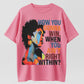 Color Splash Woman Portrait Art Street Style T-Shirt