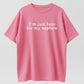 Urbntees "I'm Just Here for My Nephew" Funny Aunt Uncle T-Shirt