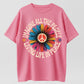 Imagine All the People Living Life in Peace Floral Daisy T-Shirt