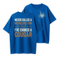 Never Killed a Mountain Lion But I have Choked a Cougar Funny Quote T-Shirt
