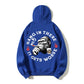 100% Cotton "Hang in There, It Gets Worse" Smoking Ape Hoodie