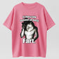 Urbntees If They Talk Behind Your Back Fart Cowboy Wolf Funny Graphic Pure Cotton T-Shirt