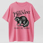 Feral & Pregnant Leave Me Alone Funny Pregnant Raccoon T-Shirt