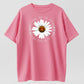 Imagine All The People Living Life In Peace Daisy Peace Sign T-Shirt - 100% Cotton