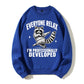 Funny Raccoon Teacher Sweatshirt, Everyone Relax I'm Professionally Developed, Sarcastic Coworker Gift