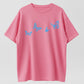 Blurring Butterfly Print Tee Oversized Fit Blurring Butterfly Graphic Psychedelic Print Y2K Unisex Streetwear Top