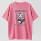 Radicalized By Basic Decency Cat & Flowers Vintage Graphic T-Shirt - 100% Cotton Heavyweight