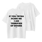 Urbntees Terrified of Boobs Funny Sarcastic Organic Cotton Unisex T-Shirt