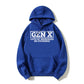 Retro Gen X Cotton Blend Graphic Hoodie - Distressed Hoody, Sarcastic "Lots Of Memories No Evidence" Print, Oversized Drawstring Hood, Crew Neck Pullover for Fall Winter Casual Wear