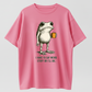 "I HAVE TO SAY WEIRD STUFF "Funny Frog Oversized Vintage Graphic T-Shirt