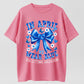 Urbntees In April We Wear Blue Autism Awareness Puzzle Bow Pure Cotton T-Shirt