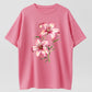 Men's and Women's T-shirt, Vintage Style Pink Lily Floral Graphic Tee, Unisex T-shirt, Gift T-shirt, Y2k Unisex Graphic Tees Gothic Grunge Emo Scene Amity Affliction Style Clothes Menswear Womenswear Streetwear