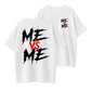 "Me Vs Me" Motivational Graphic Round Neck Tee