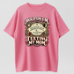 "Hold On I'm Texting My Mom" Ouija Graphic Halloween T-Shirt, Funny Print Holiday Wear, Graphic Shirts